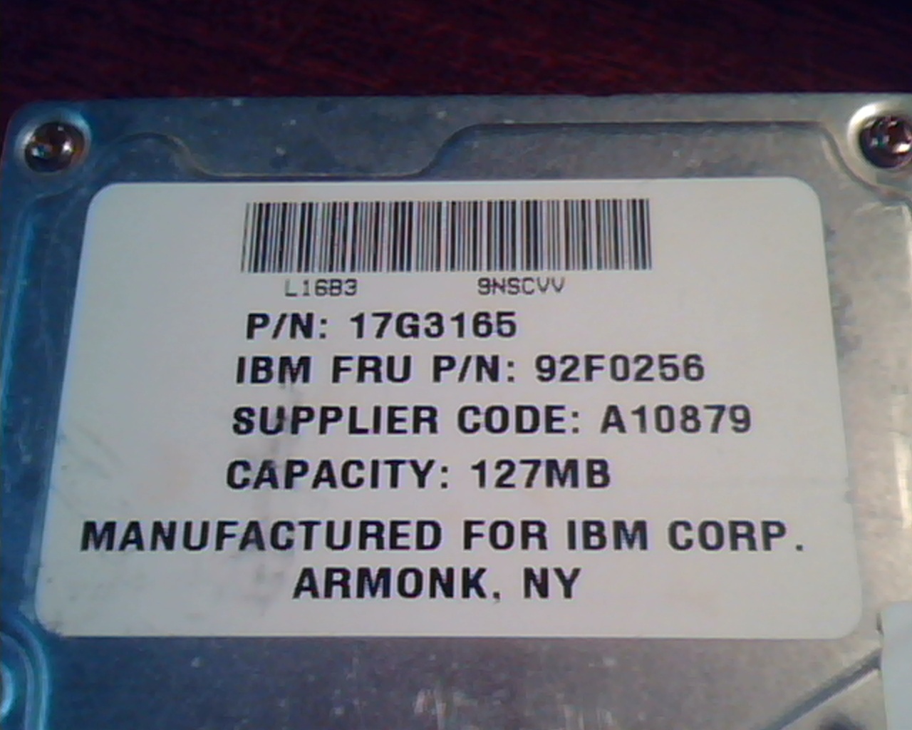 Hard Disk Drive IDE Quantum ProDrive ELS 17G3165 92F0256 127AT PI12A341 09-B - image 2