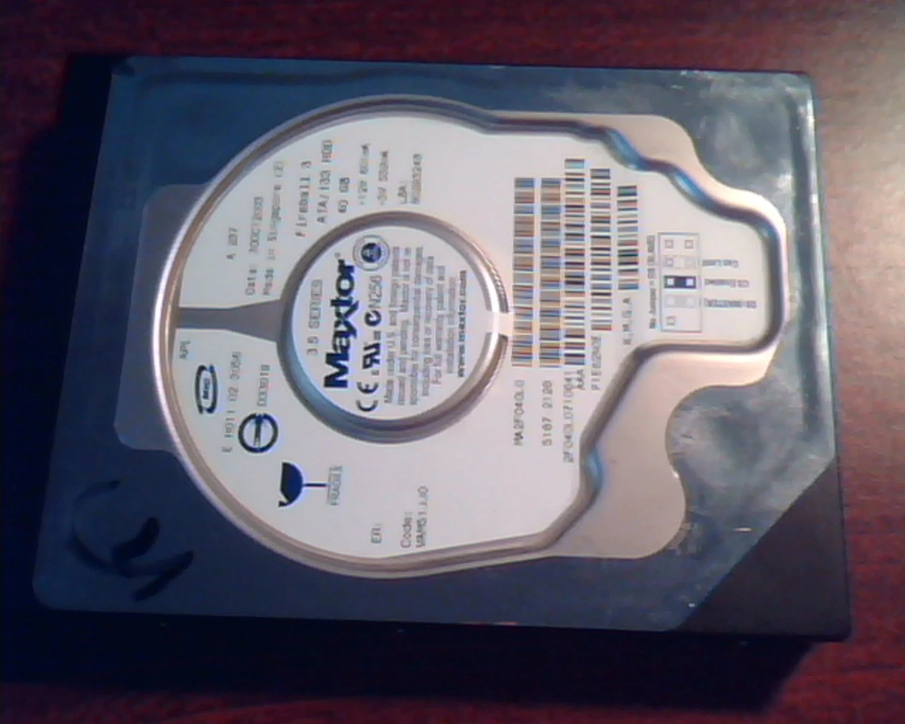 Hard Disk Drive IDE Maxtor E-H011-02-3056 Fireball 3 40GB 5187-2128 MA2F040L0