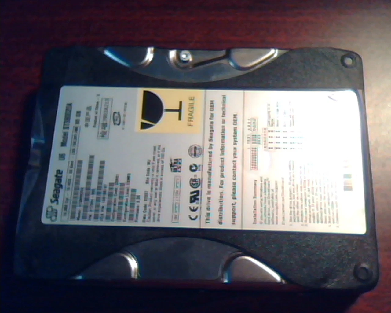 Hard Disk Drive IDE Seagate U6 St380020A 9T7004-005 100188747 E-H011-01-0712