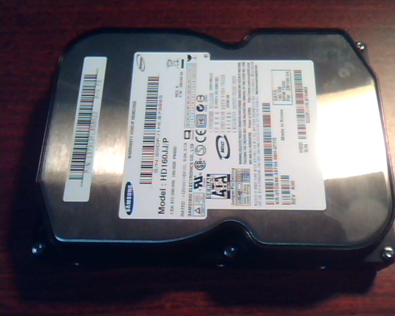 Hard Drive Disk SATA Samsung HD160JJ/P 160GB P80SD Spinpoint ZM100-34 Rev A