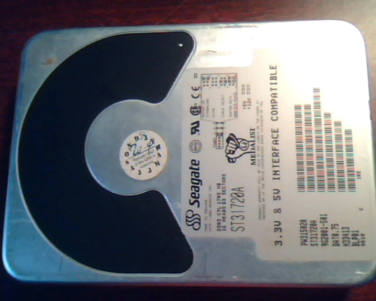 Hard Disk Drive IDE Seagate Medalist ST31720A 9G2001-501 DAT0.75 H33413