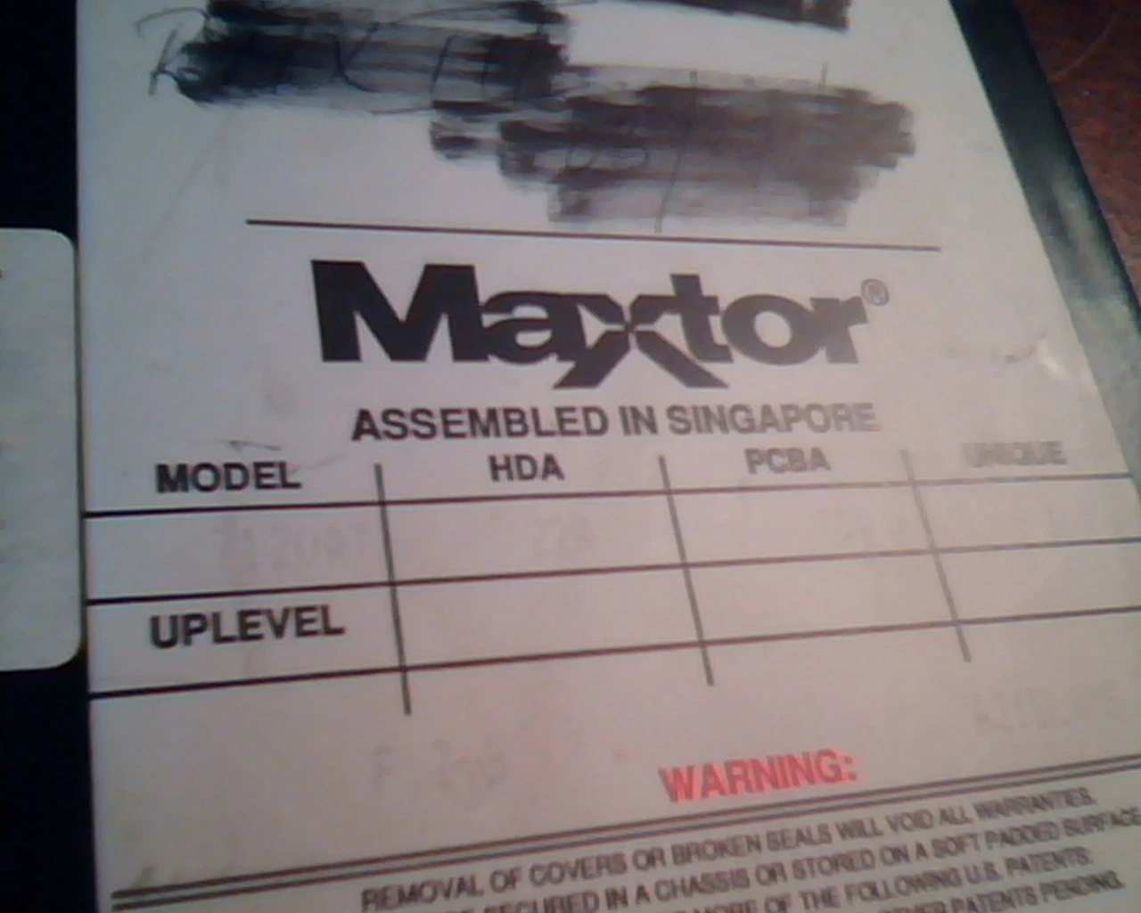 Hard Disk Drive IDE Maxtor 7120AT 22A 70A 30A Pass D A21GLWMS - image 2