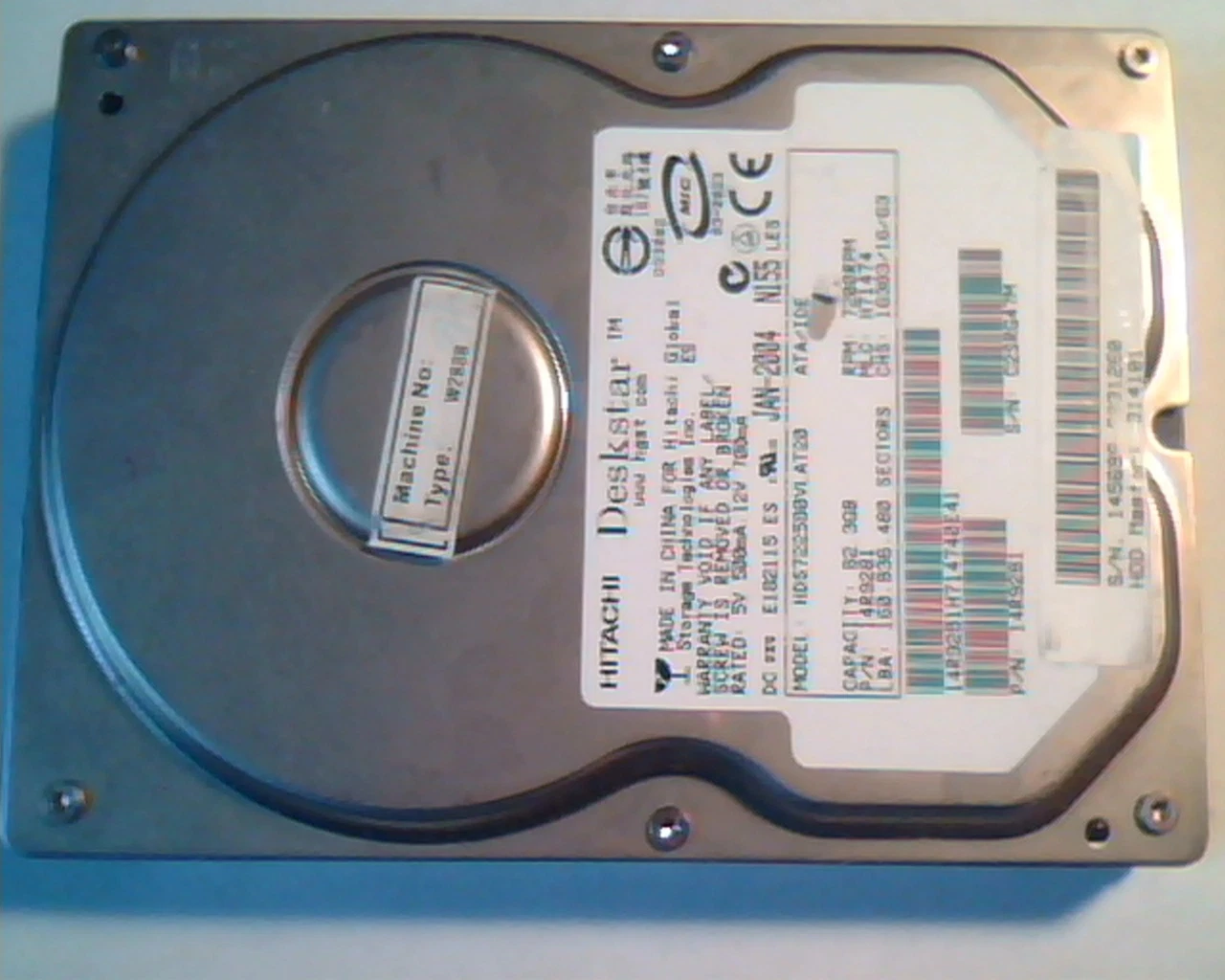 Hard Disk Drive IDE Hitachi Deskstar HDS722580VLAT20 14R9281 14R9281 E182115 ES