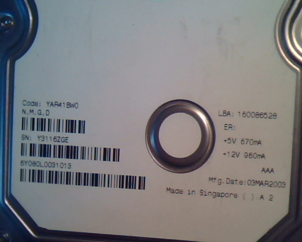 Hard Disk Drive IDE Maxtor DiamondMax Plus 9 80GB 133 HDD YAR41BW0 160086528 - image 3