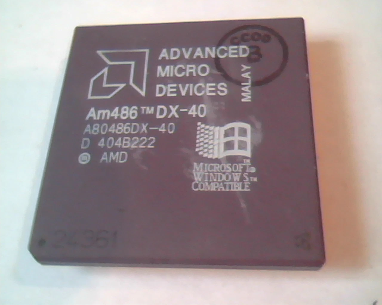 Rare Rare CPU computer chip - Am486 DX-40 A80486DX-40 404B222 Advanced Micro Dev