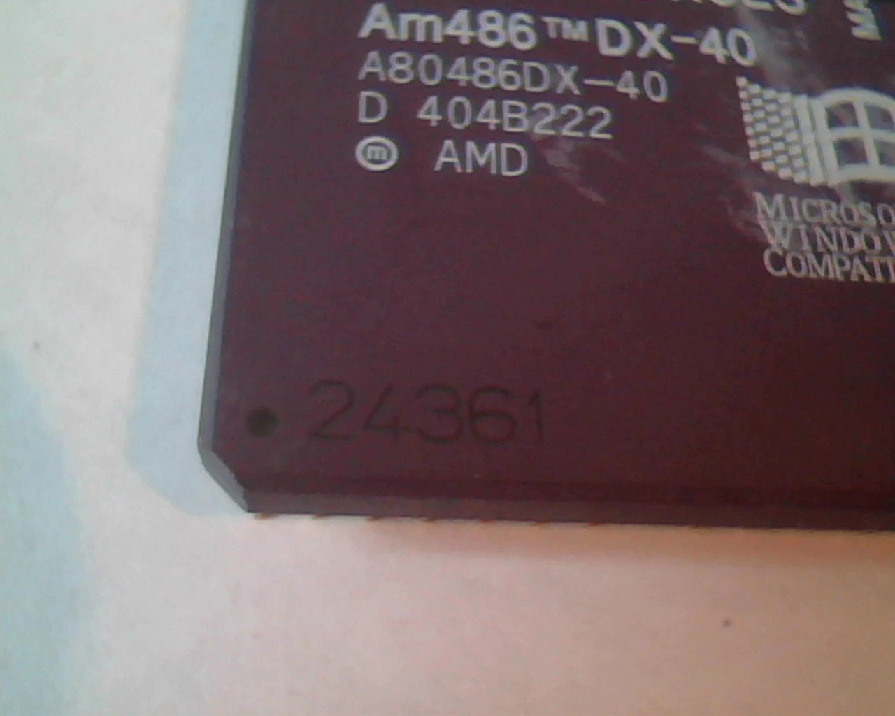 Rare Rare CPU computer chip - Am486 DX-40 A80486DX-40 404B222 Advanced Micro Dev - image 4