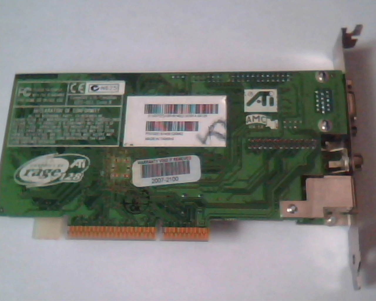AGP card ATI 109-51900-01 R128 51914 1025350200 N625 VGA Comp out S-Vid - image 5