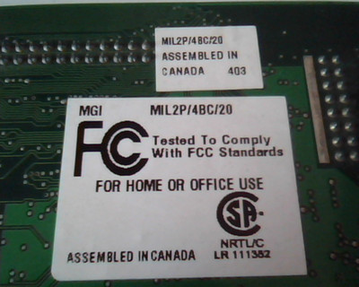 PCI Video card Matrox 708-04 Rev A MGA MGI MIL2P/4BC/20 DVI VGA 64-bit — image 4