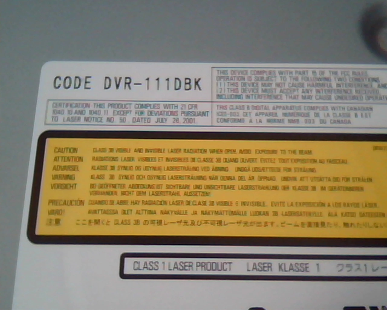 Pioneer DVR-111DBK August 2006 DVD-R/RW Writer Unit IDE DVD Drive - image 2