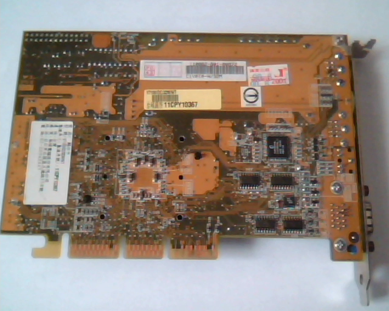 AGP card Asus V7100 Deluxe combo 32M N T 110062-B01-00972 VGA AV VR - image 5