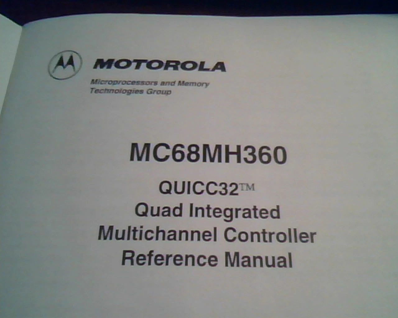Reference Manual - MC68MH360 QUICC32 Quad Integrated Multichannel Motorola - image 7