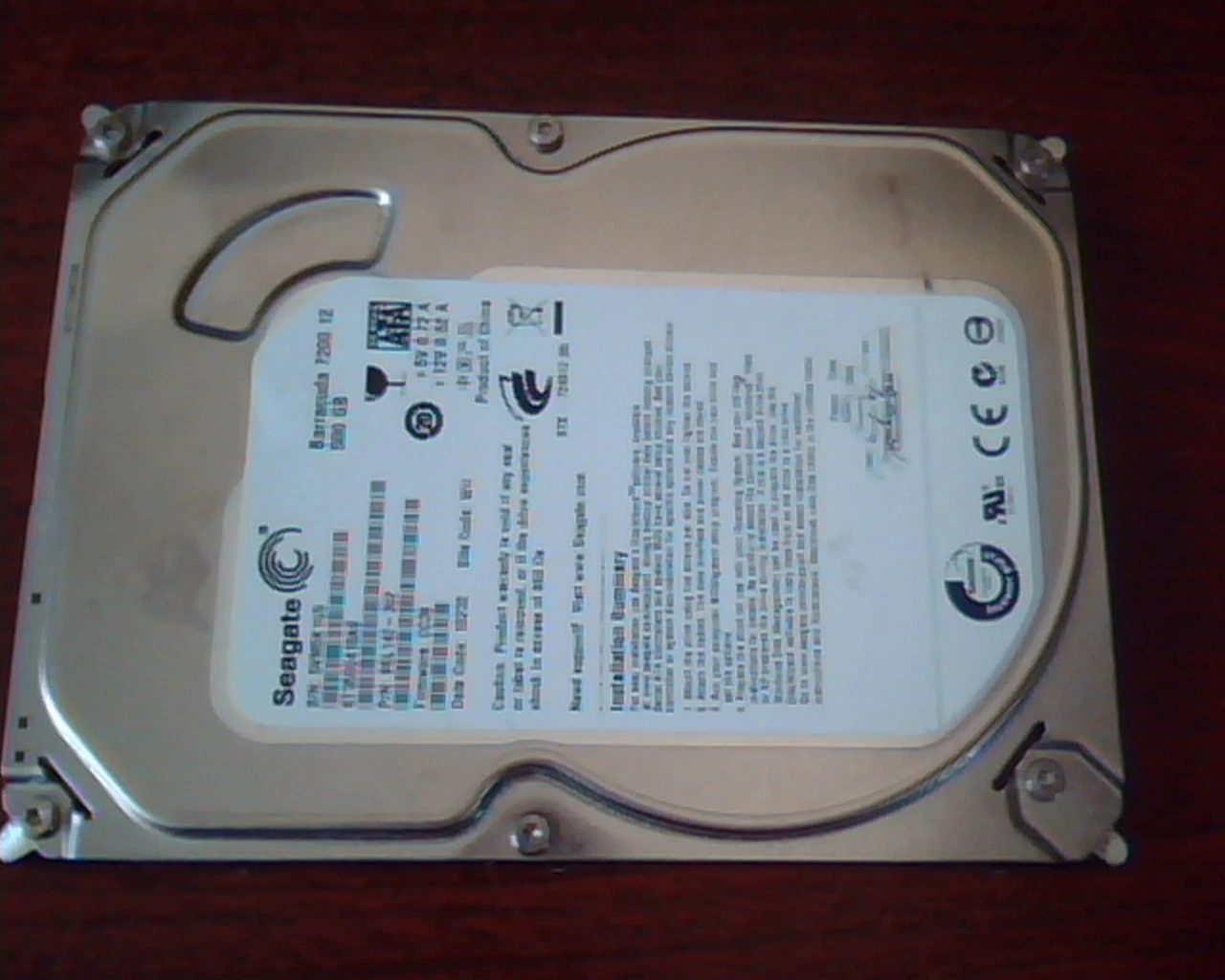 Hard Disk Drive SATA Seagate Barracuda ST3500418AS 500GB 9SL142-302 CC38 7200.12