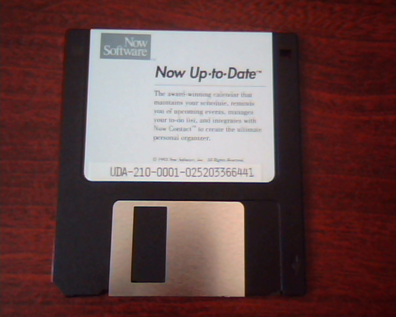 Floppy Disk Now Software Up-to-Date calendar schedule - for vintage Macintosh