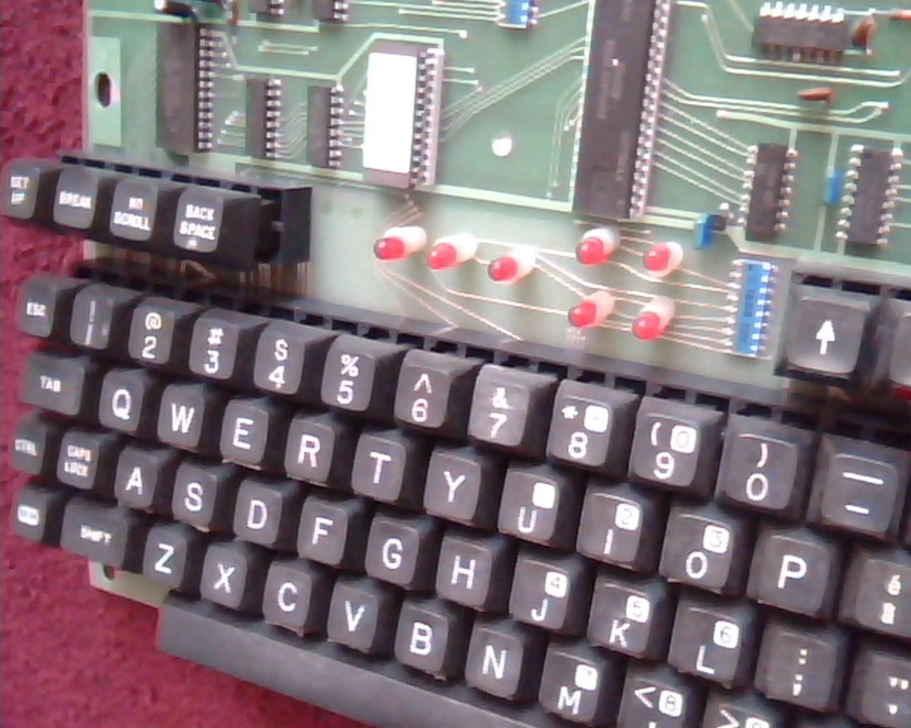 Keyboard from 1980 1981 Word Processor - Vintage Rare Exterm A01010000 XT100 - image 2