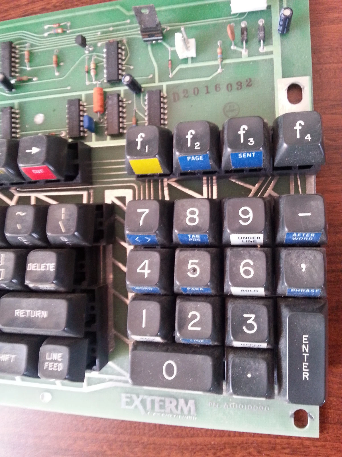Keyboard from 1980 1981 Word Processor - Vintage Rare Exterm A01010000 XT100 - image 3