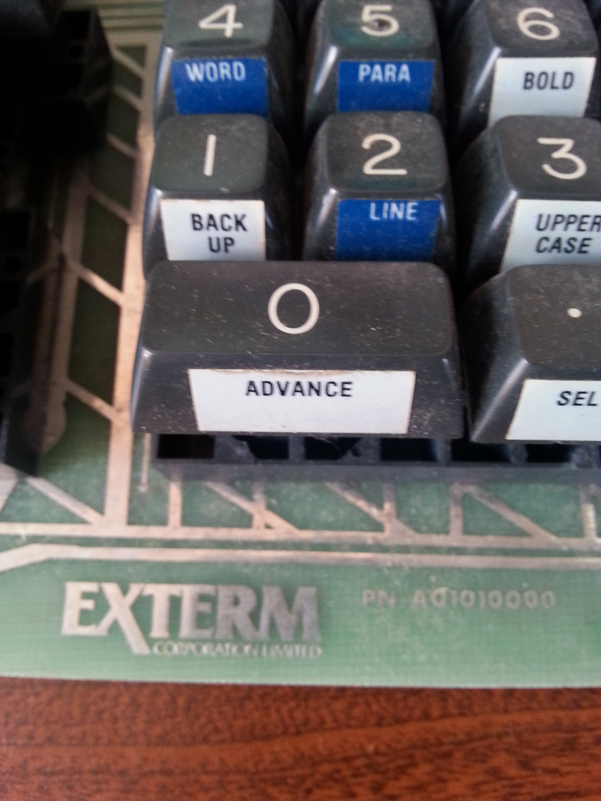 Keyboard from 1980 1981 Word Processor - Vintage Rare Exterm A01010000 XT100 - image 4