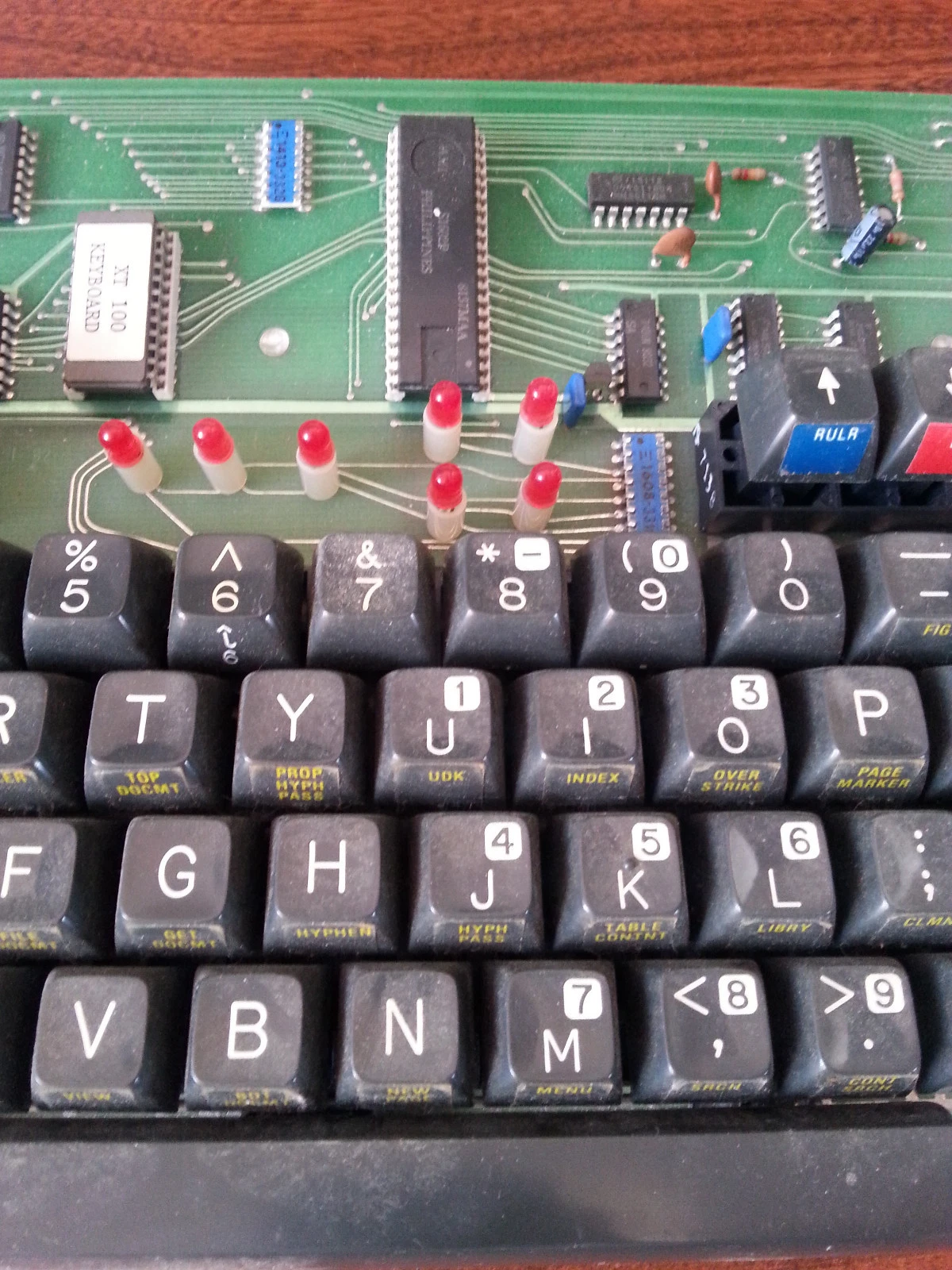 Keyboard from 1980 1981 Word Processor - Vintage Rare Exterm A01010000 XT100 - image 6