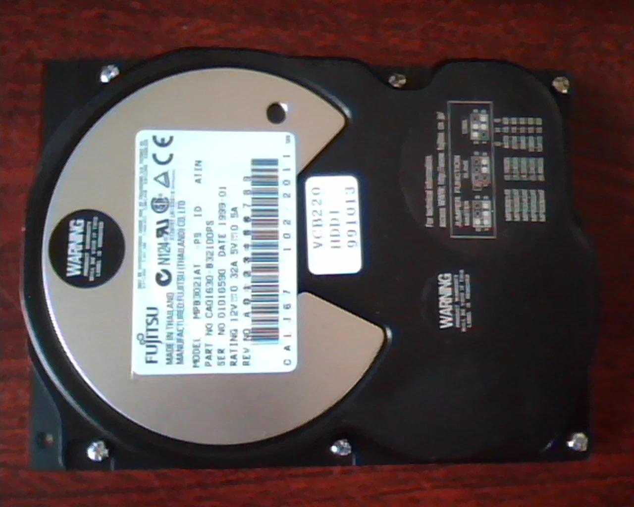 Hard Disk Drive IDE Fujitsu MPB3021AT CA01630-B32100PS 102-2011 ATIN