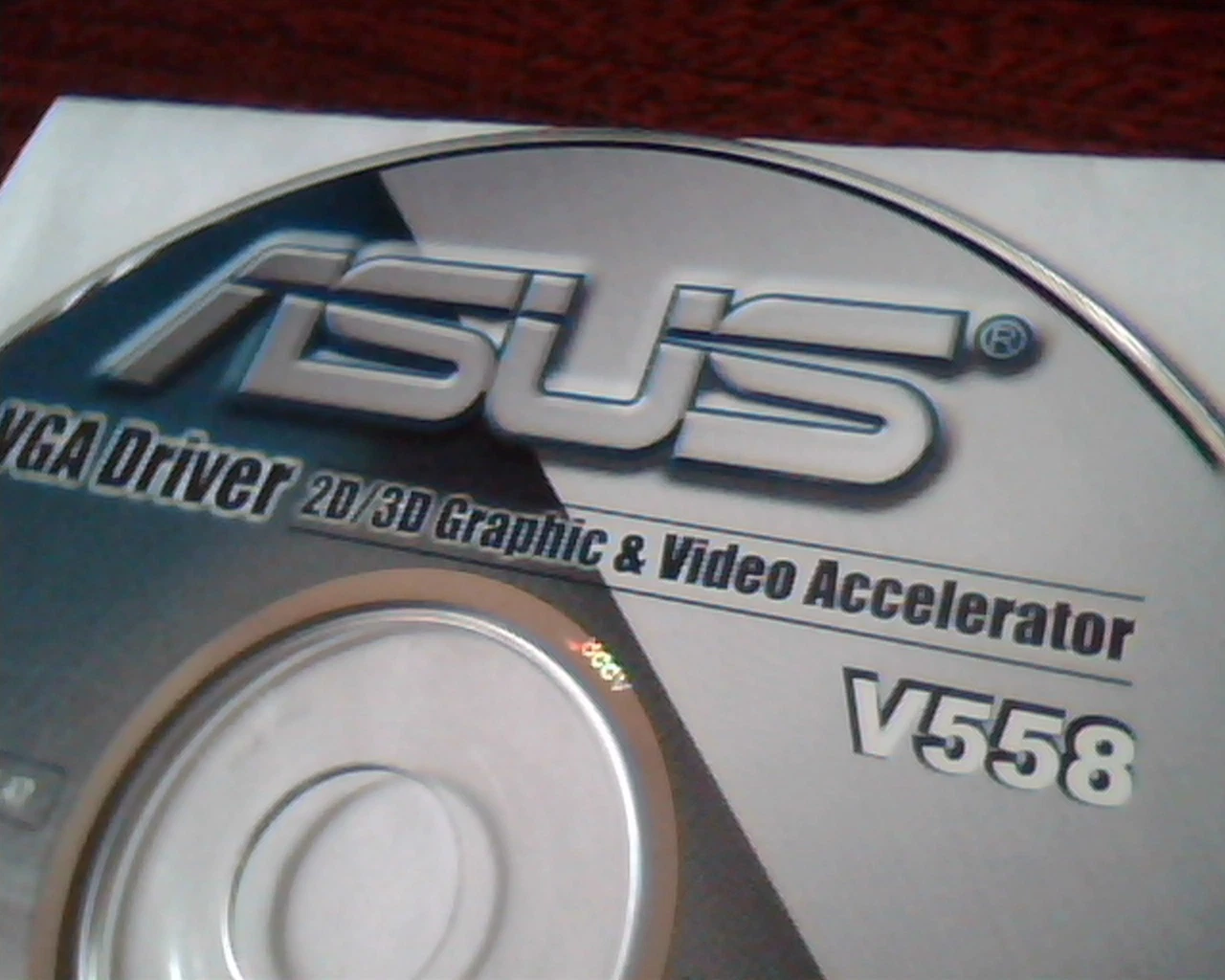 CD ASUS VGA Driver 2D/3D Graphic Video Accelerator V558 GameFace DirectX - image 2
