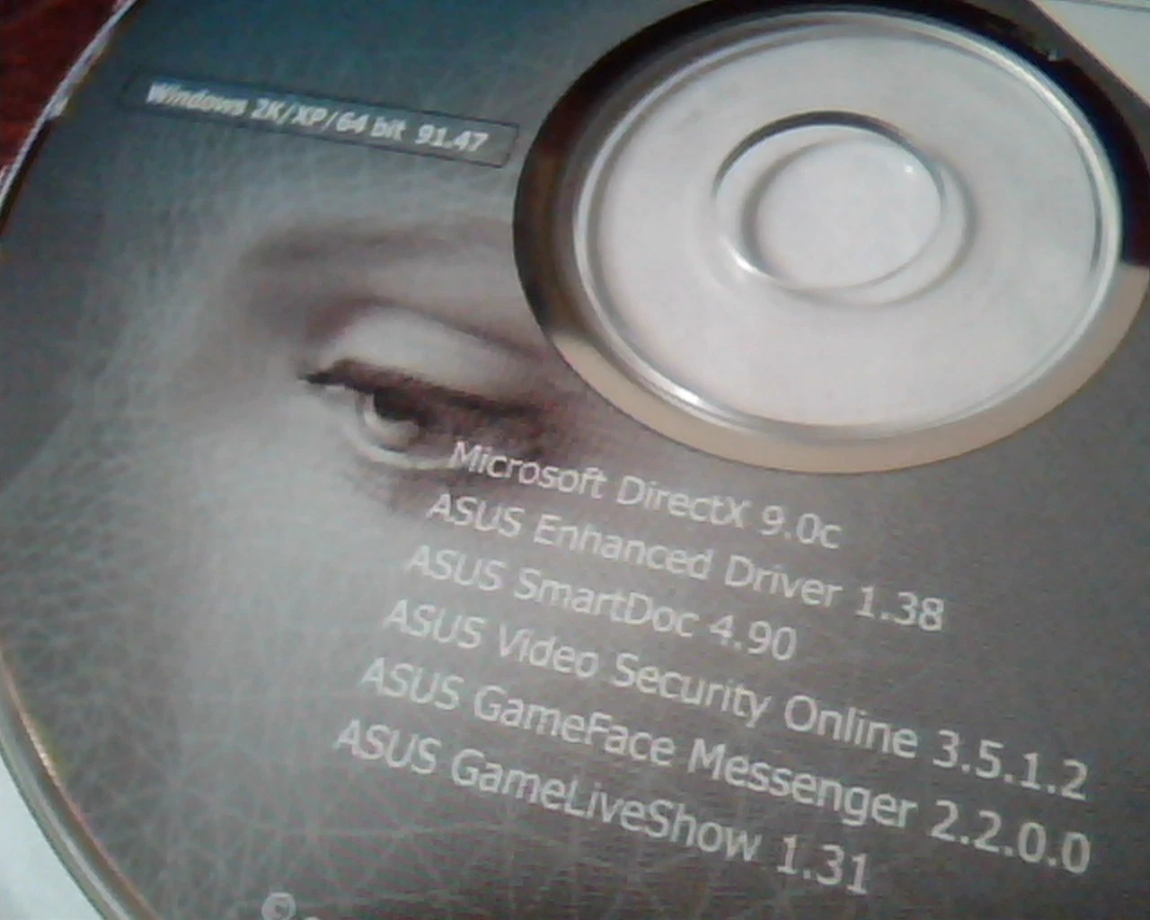 CD ASUS VGA Driver 2D/3D Graphic Video Accelerator V558 GameFace DirectX - image 3