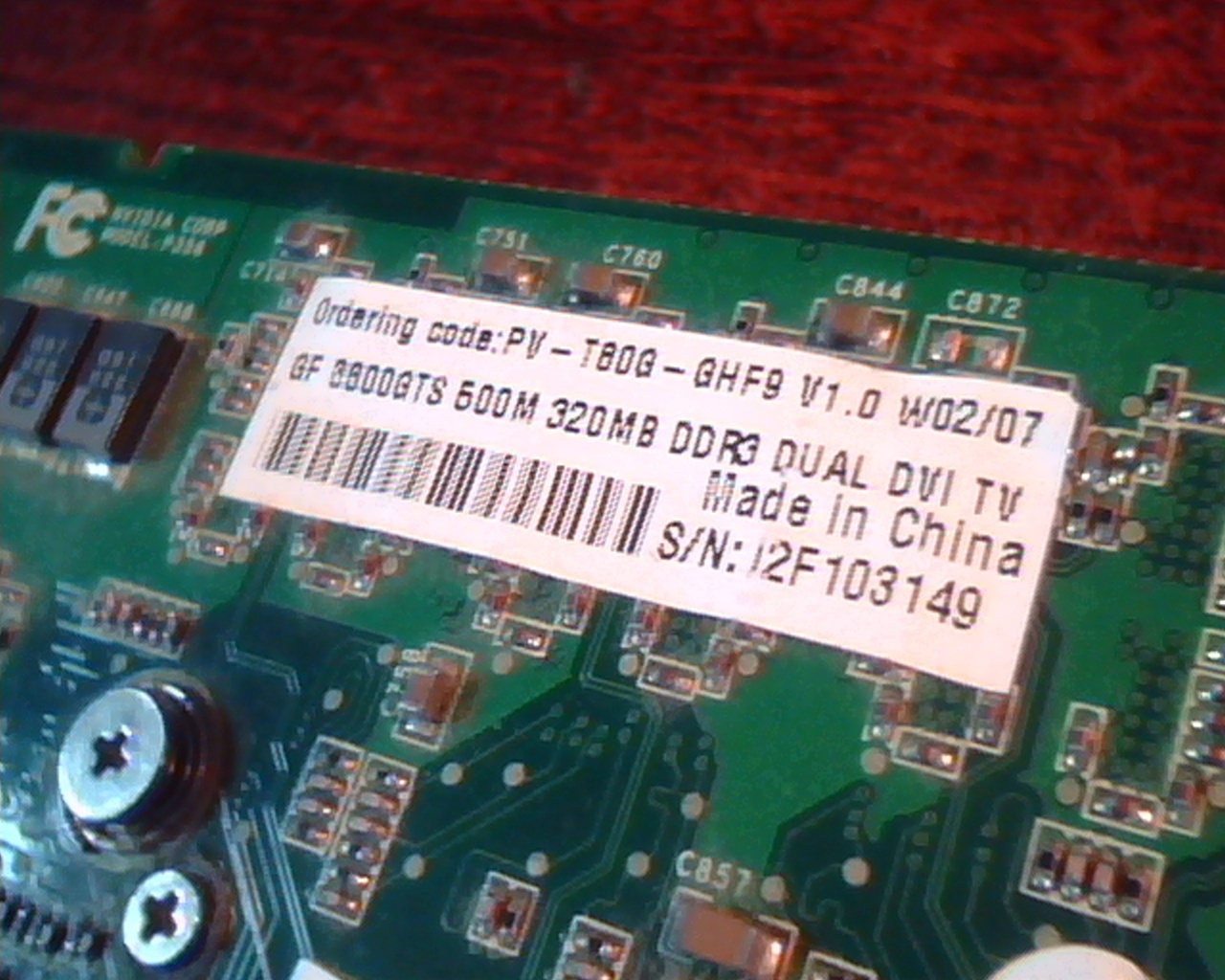 PCI-E X16 card GeForce 8800GTS XFX Nvidia 180-10356-0000-A01 dual DVI TV P356 - image 3