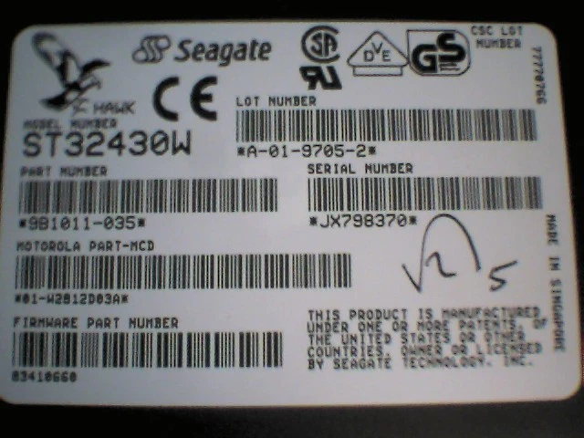 Hard Drive Seagate ST32430W SCSI 68-pin Disk Vintage 2.1GB 3.5" - image 4