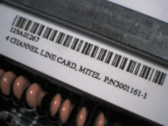 Mitel Voysys 4-Channel Line Card 3001161-1 DIN-64 - image 10