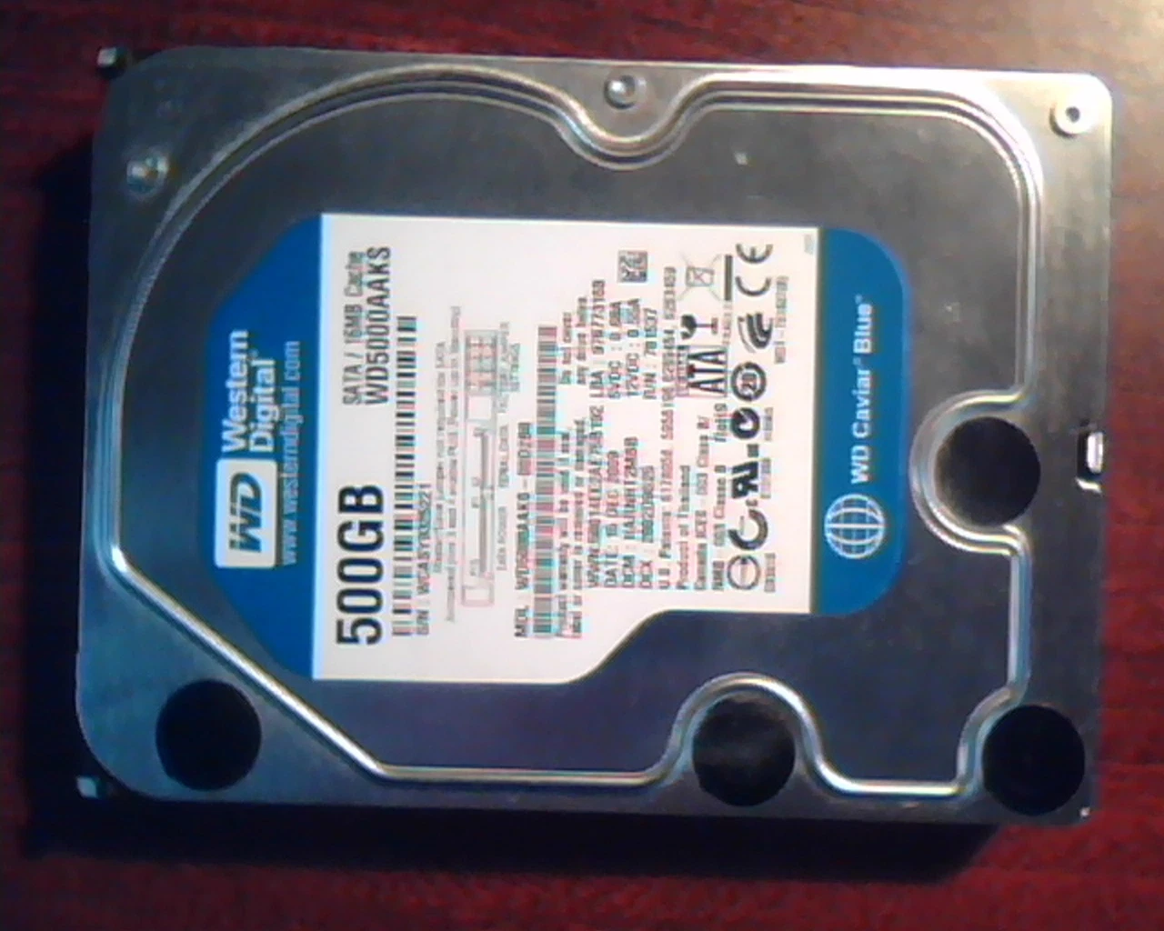 Hard Disk Drive SATA Western Digital 500GB Caviar Blue WD5000AAKS-00D2B0