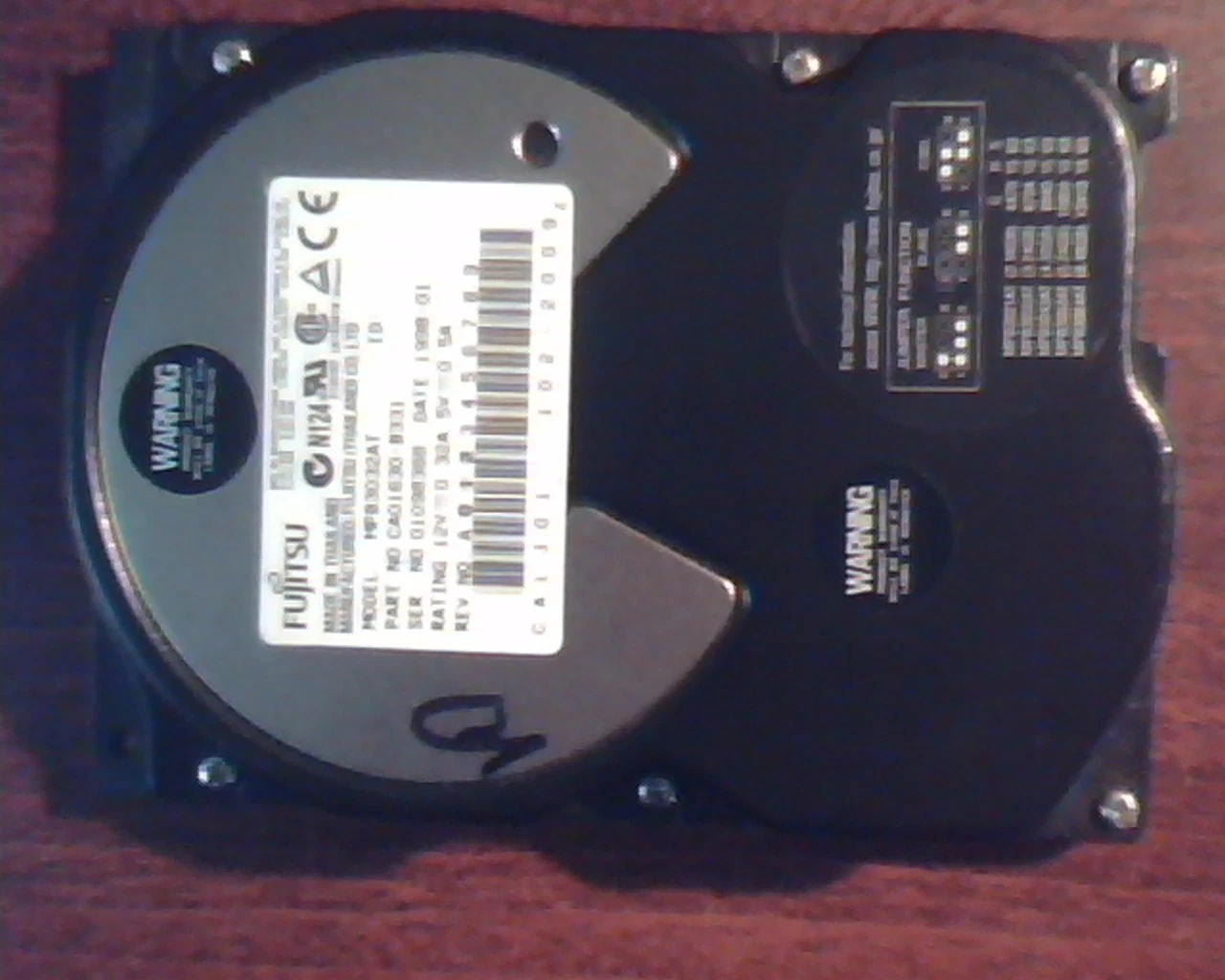 Hard Disk Drive IDE Fujitsu MPB3032AT CA01630-B331 1998-01 102-2009 CALJ01
