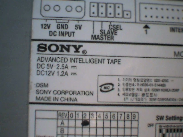 SONY AIT Tape Drive SDX-420C IDE ATA Ver A2 Internal 35/91 GB - image 6