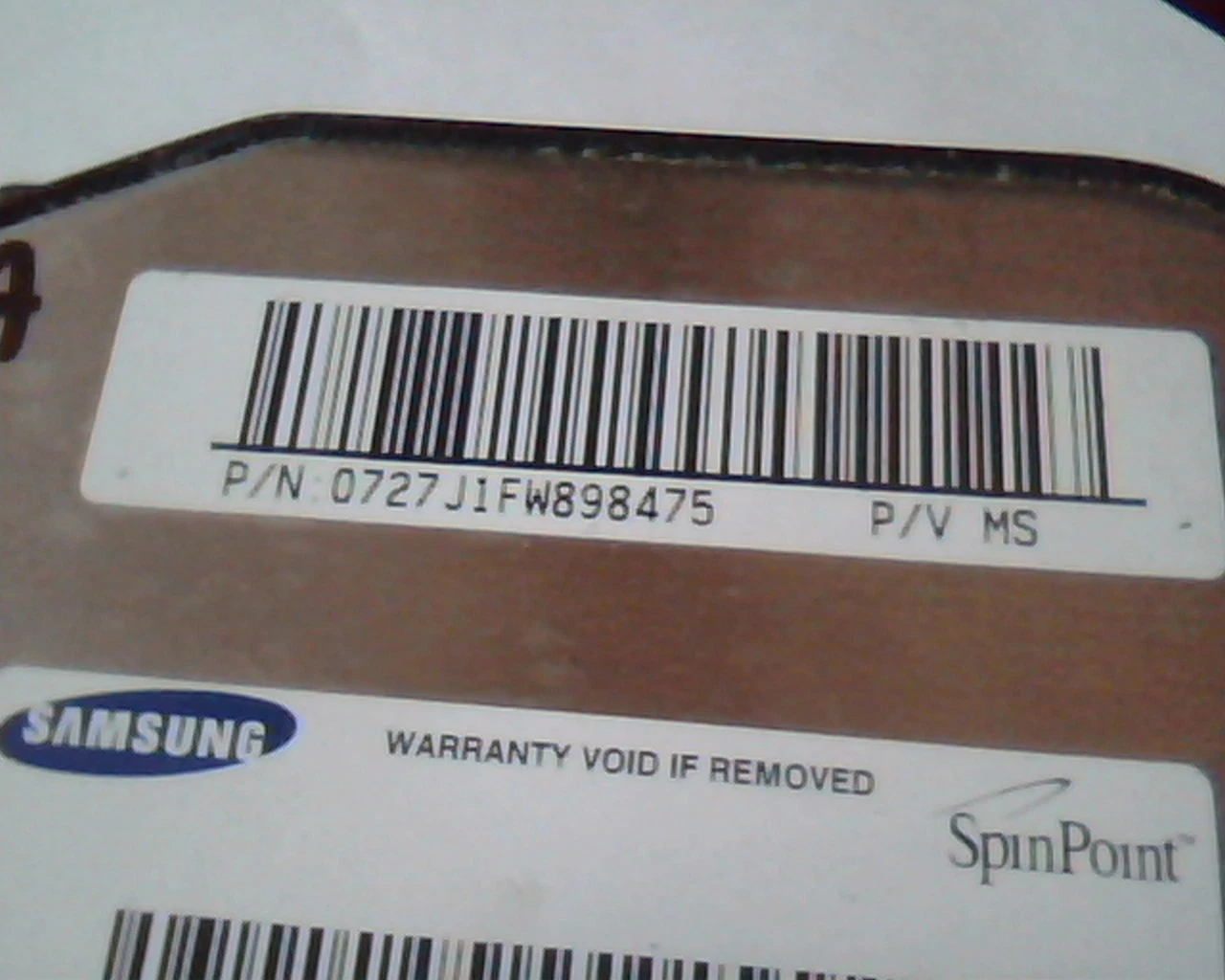 Hard Disk Drive IDE Samsung Spinpoint SP0802N Rev A 158.368.016 80GB PALO MS - image 3