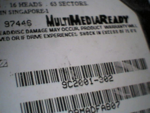 IDE Hard Drive Seagate ST51080A 9C2001-302 3.5 FastATA2 MultiMediaReady 1083MB - image 5