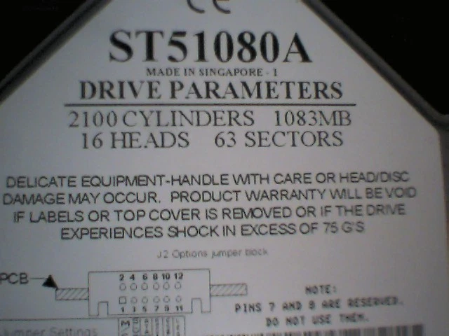 IDE Hard Drive Seagate ST51080A 9C2001-304 3.5 FastATA2 OEM 1083MB - image 2
