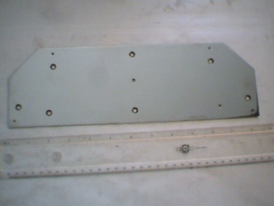 Large Nickel Plated Brass sheet 400g almost 1lb 4"x12" very shiny