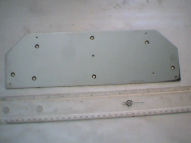 Large Nickel Plated Brass sheet 400g almost 1lb 4"x12" very shiny