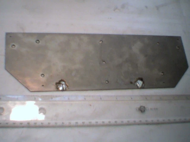 Large Nickel Plated Brass sheet 400g almost 1lb 4"x12" very shiny - image 4