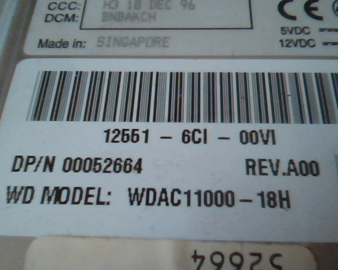 Hard Drive Disk IDE Western Digital Caviar 11000 WDAC11000-18H 99-004222-008 H3 - image 3