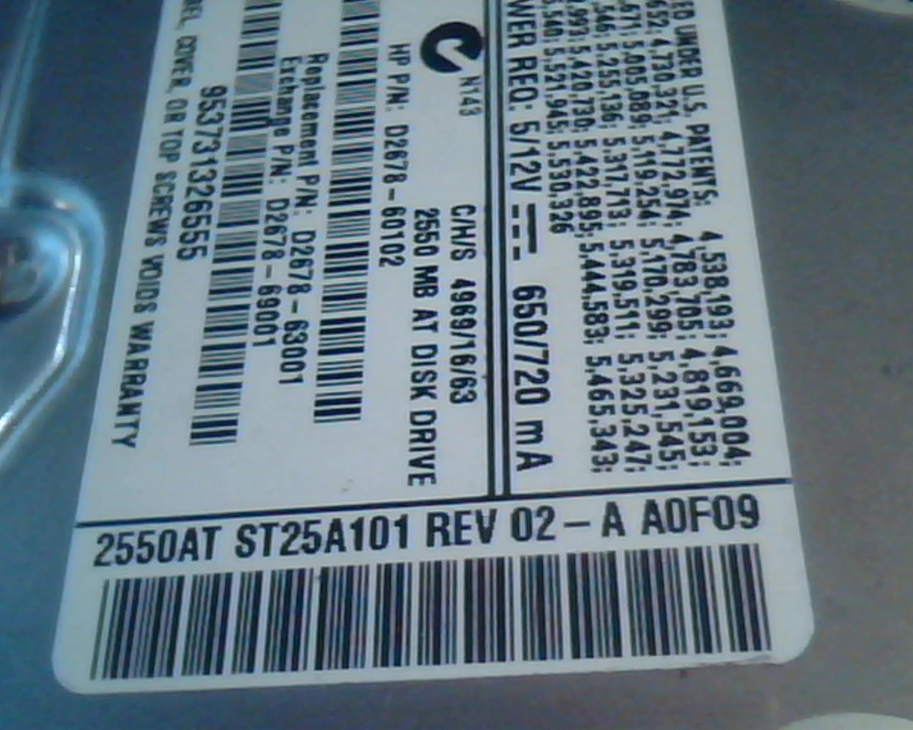 Hard Drive Disk IDE Quantum Fireball ST ST25A101 ST32A011 02-C 02-A A0F09 2550AT - image 4
