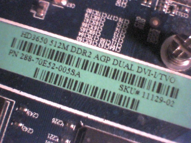 AGP Video Graphics Card ATI Sapphire HD3650 512M 512MB Dual DVI 512 HD 3650 - image 6
