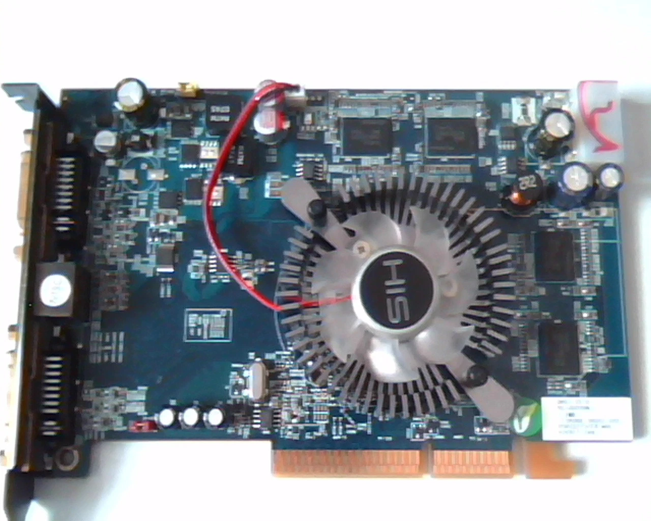 AGP card HIS 512MB 0RG1-22-B RG1G0200N 08052-058 LF0906B H26XF512M DVI Video