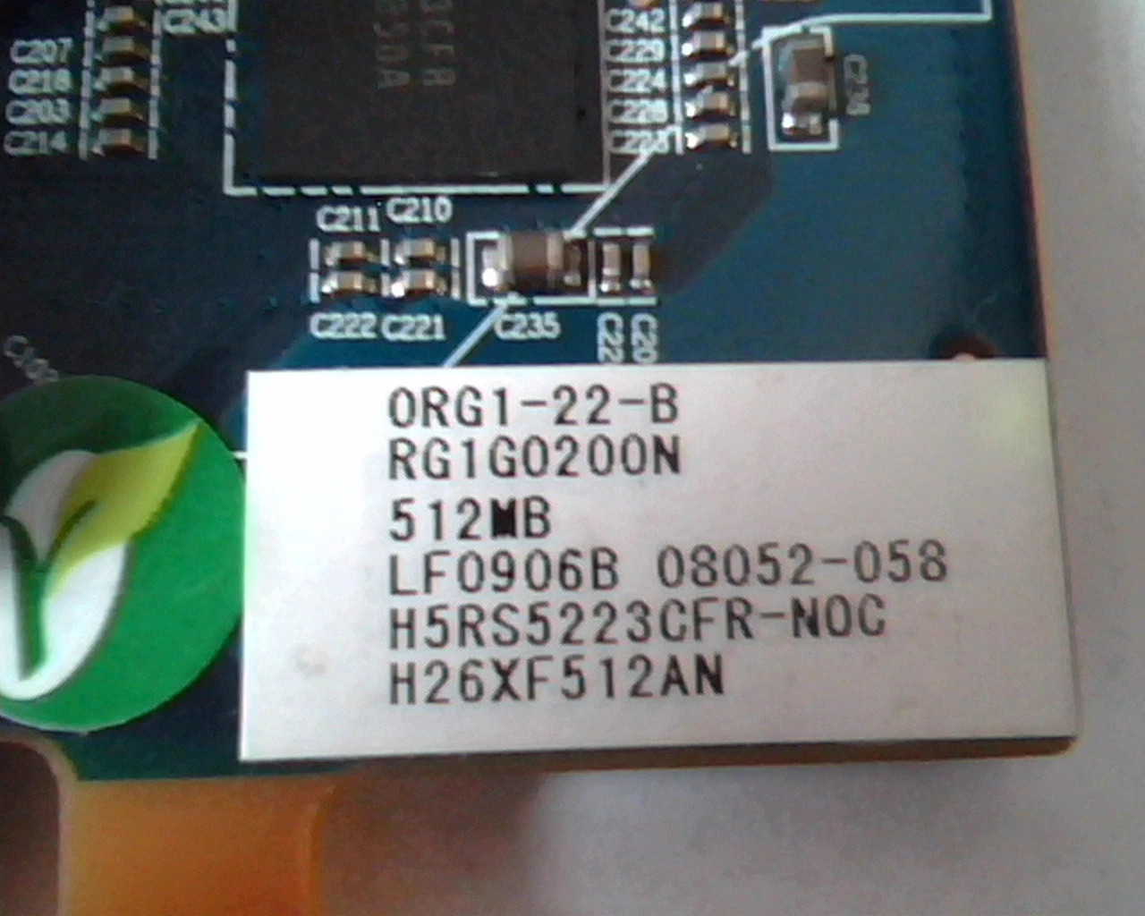 AGP card HIS 512MB 0RG1-22-B RG1G0200N 08052-058 LF0906B H26XF512M DVI Video - image 2