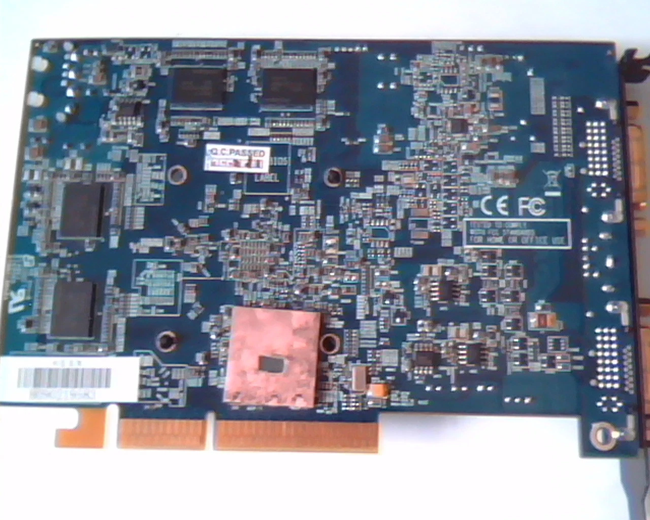 AGP card HIS 512MB 0RG1-22-B RG1G0200N 08052-058 LF0906B H26XF512M DVI Video - image 3