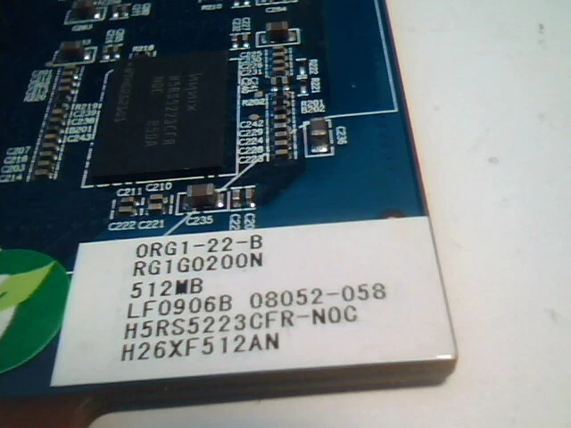 AGP card HIS 512MB 0RG1-22-B RG1G0200N 08052-058 LF0906B H26XF512M DVI Video - image 7
