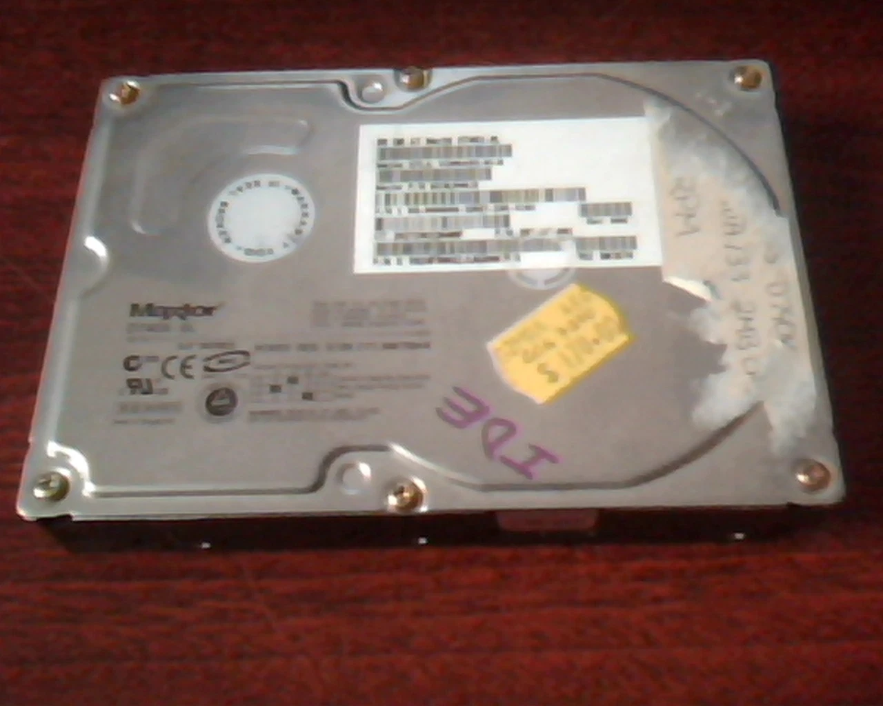 Hard Drive Disk IDE Maxtor D740X-6L 60GB VQ60A011-01-B MX6L060J3 19K1570