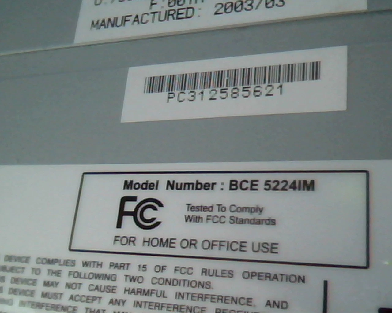 CD Drive IDE BCE 5224IM 2003/03 TOP-G 52x24x52x 6074500018 - image 4