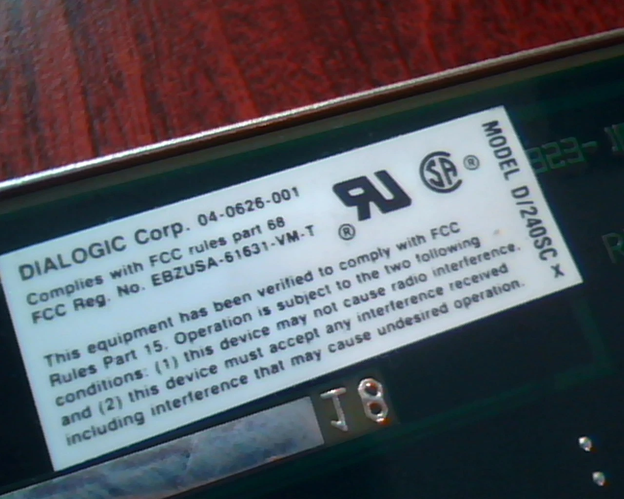 Dialogic D/240SC 85-0110-014 RevC 85-0111-005 RevA ISA - image 7