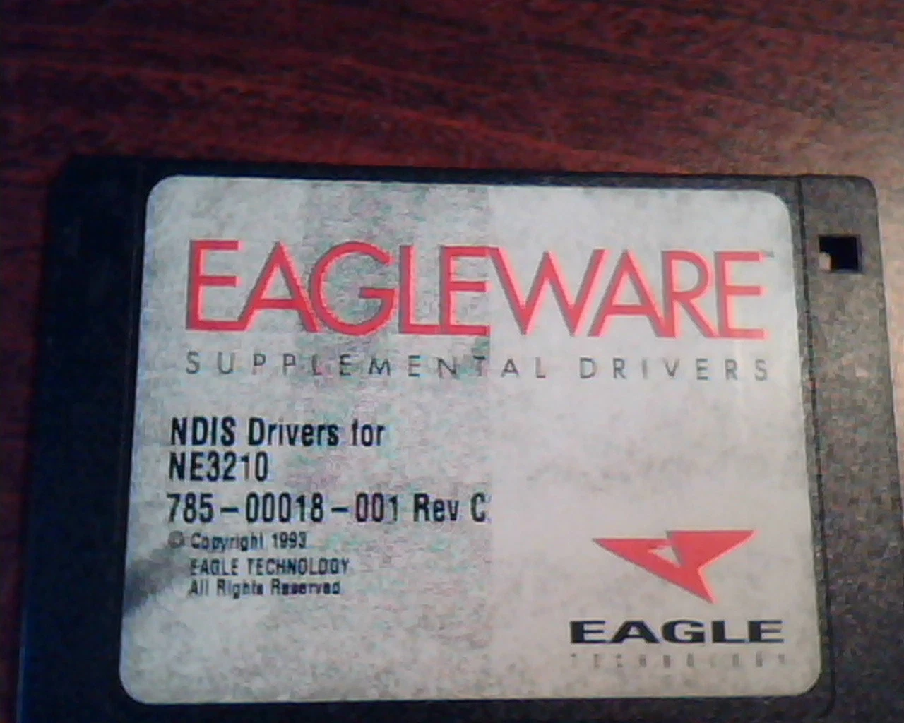Floppy Disk Eagleware Supplemental drivers NDIS drivers for NE3210 785-00018-001 - image 2