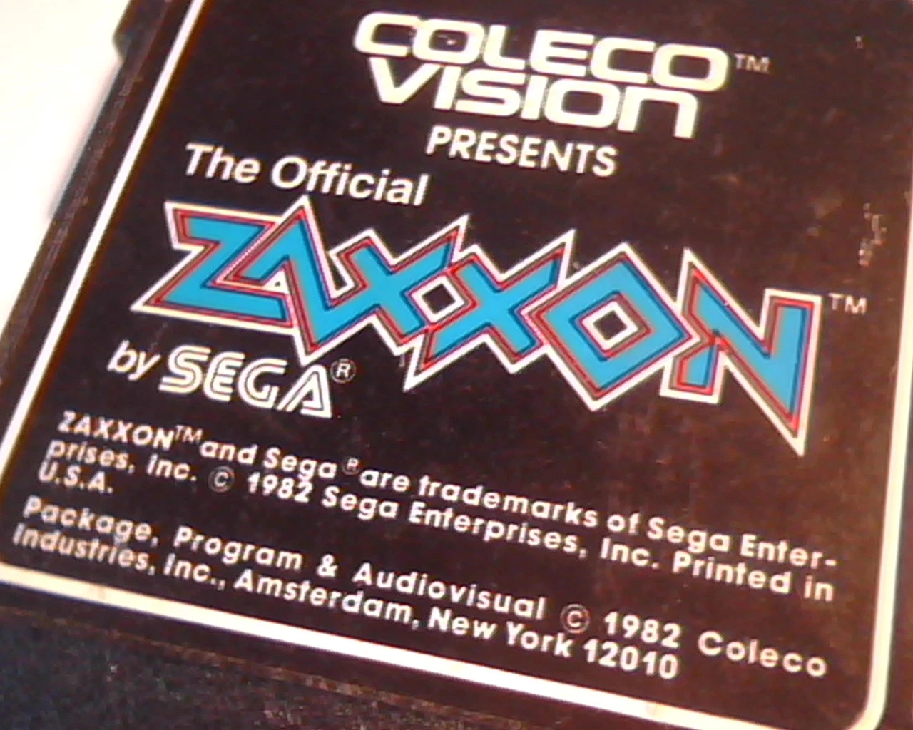 Coleco Vision Zaxxon by Sega 1982 Game Cartridge - image 2