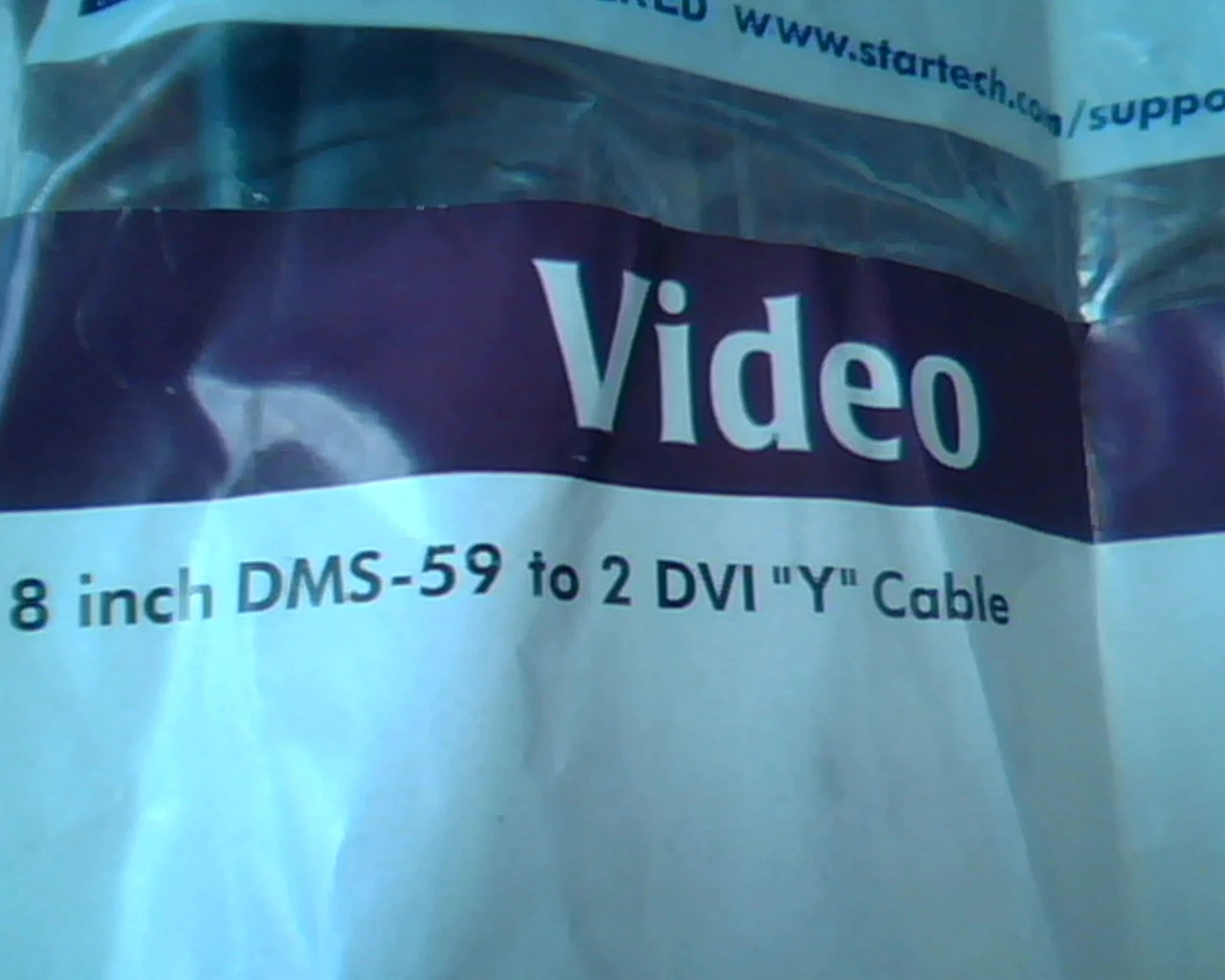 STARTECH DMSDVIDVI1 8 inch DMS-59 to 2 DVI Y Cable - Brand New - image 2