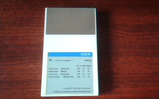 Xerox Desktop Laser Printer Font Cartridge Courier Doc1